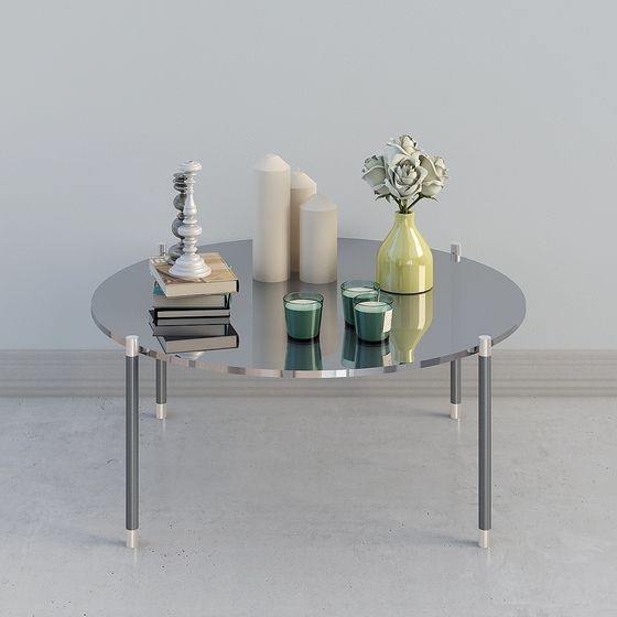 Tavolino da Caffè Argento Americano