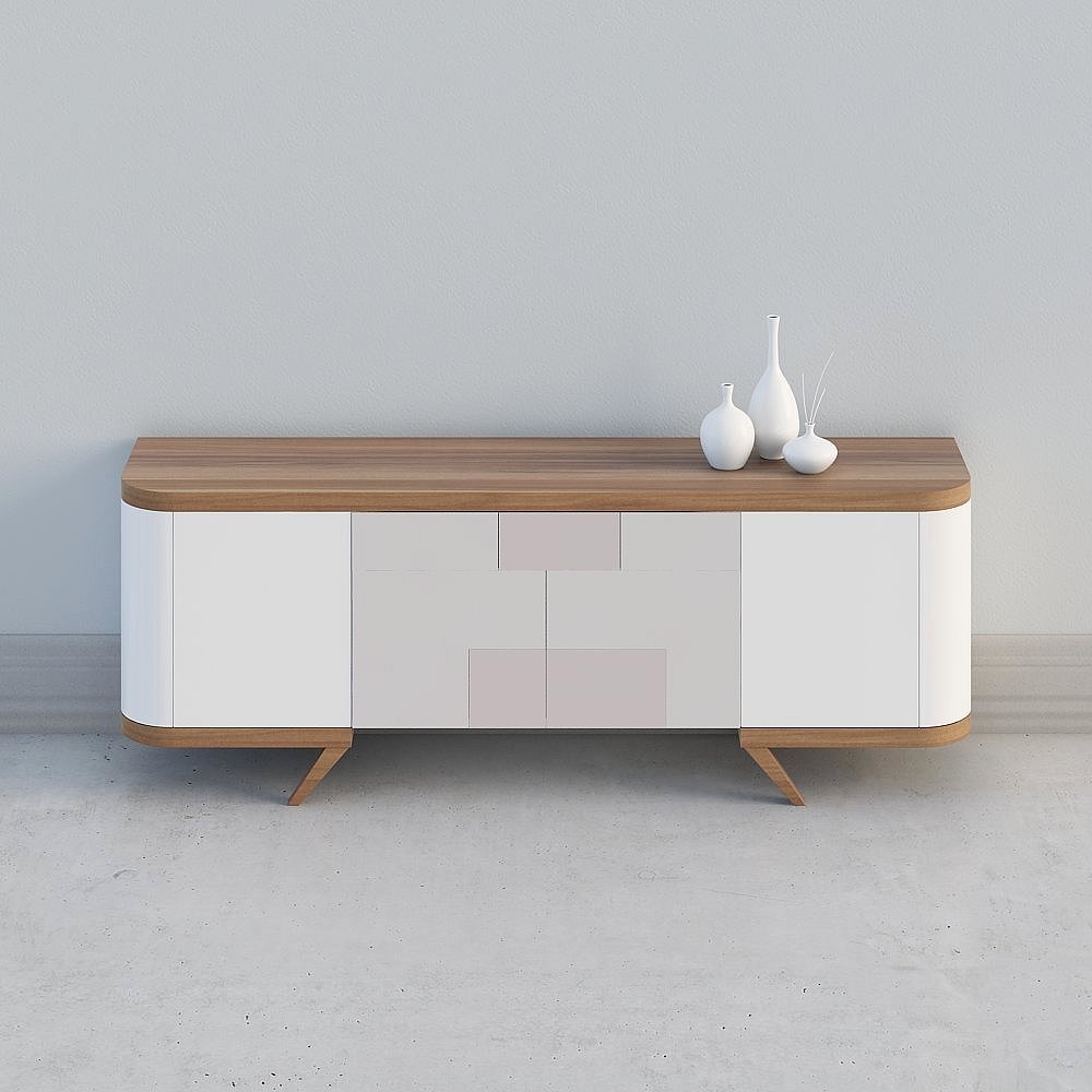 Mobile TV bianco moderno per media