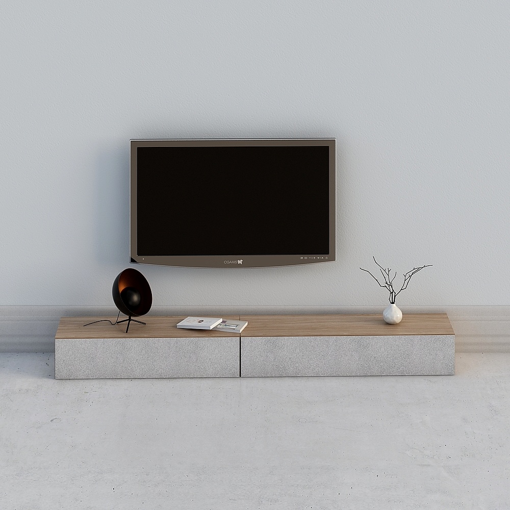 Mobile TV in Legno Colorato Moderna