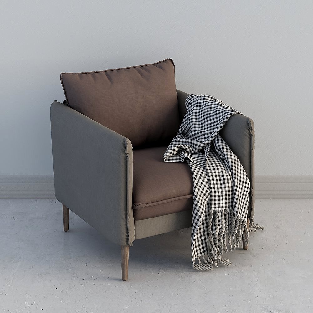 Divano singolo americano marrone