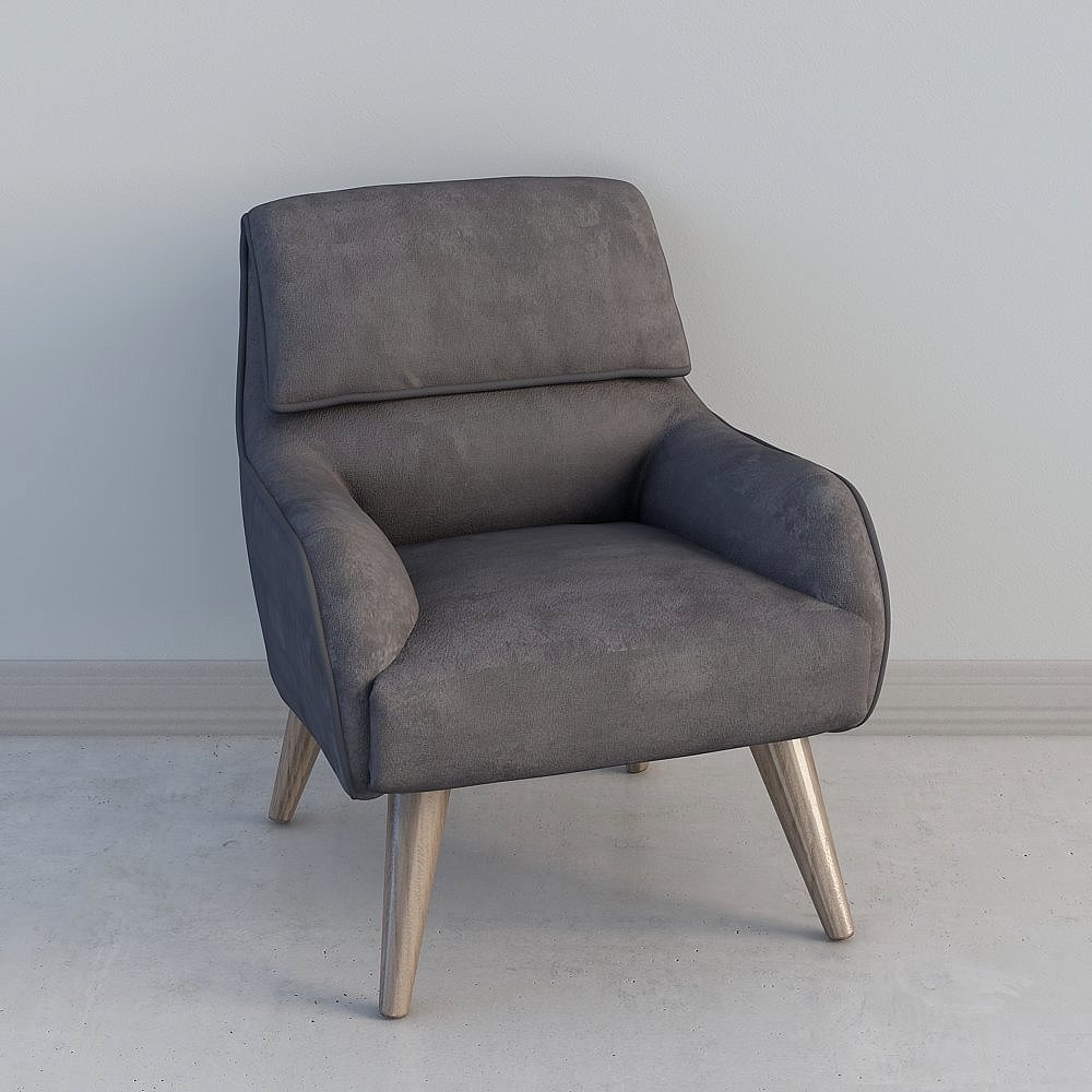 American black single sofa Single Sofa