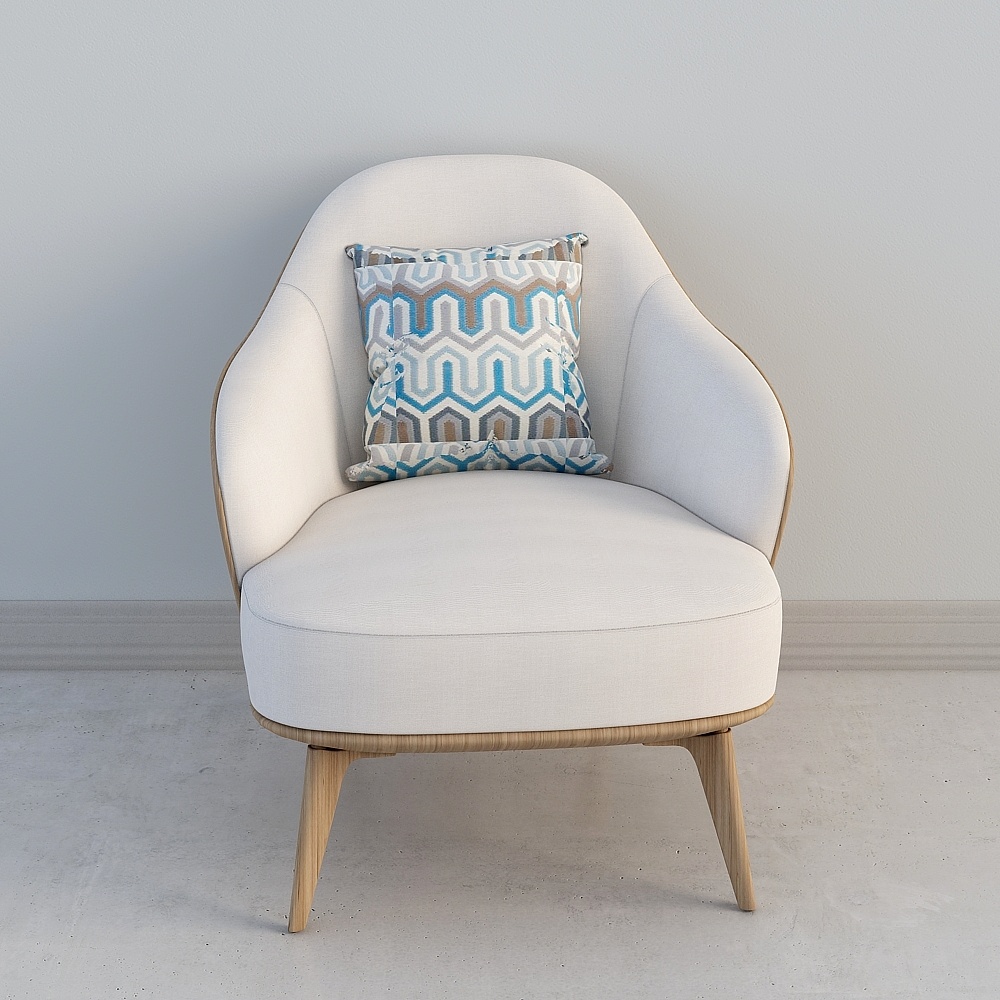 Divano Singolo Beige Moderno