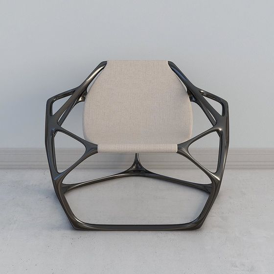 アメリカンブラックのシングルソファ