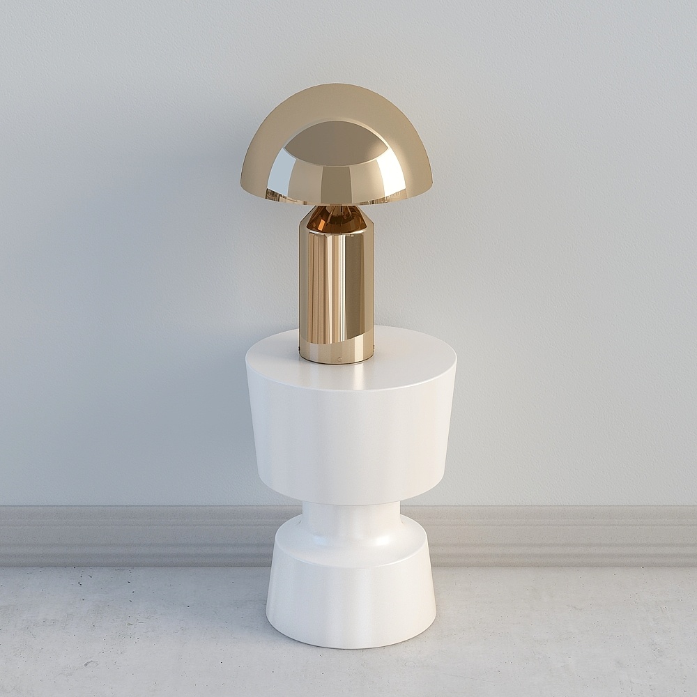 Table d'appoint blanche moderne