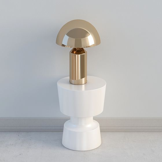 Table d'appoint blanche moderne