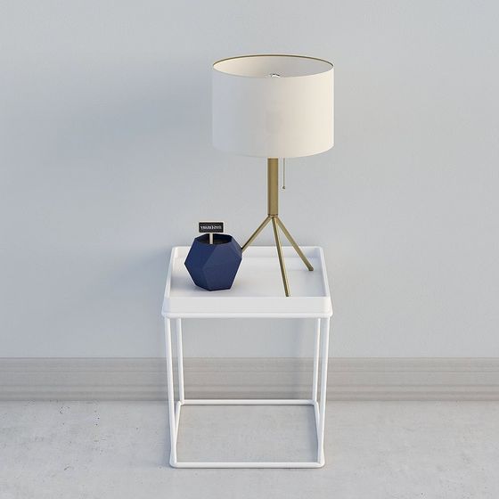 Algunas mesas auxiliares blancas modernas