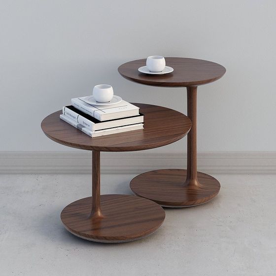 Table basse moderne en acajou