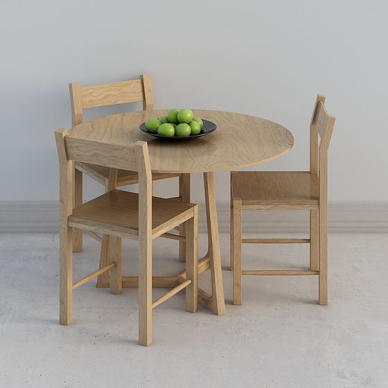 現代木色餐桌組合