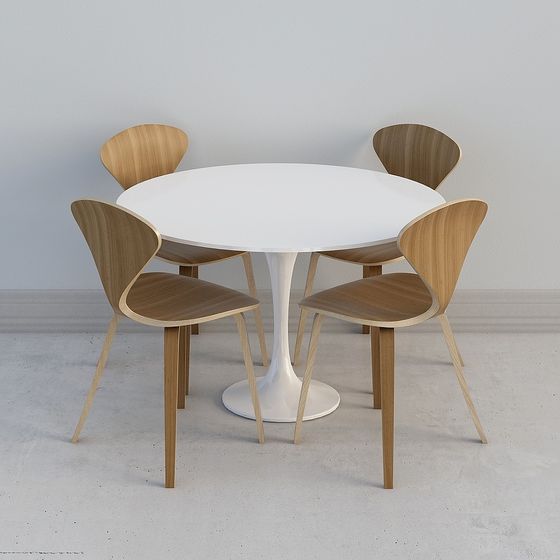 Combinación de mesa de comedor blanca americana