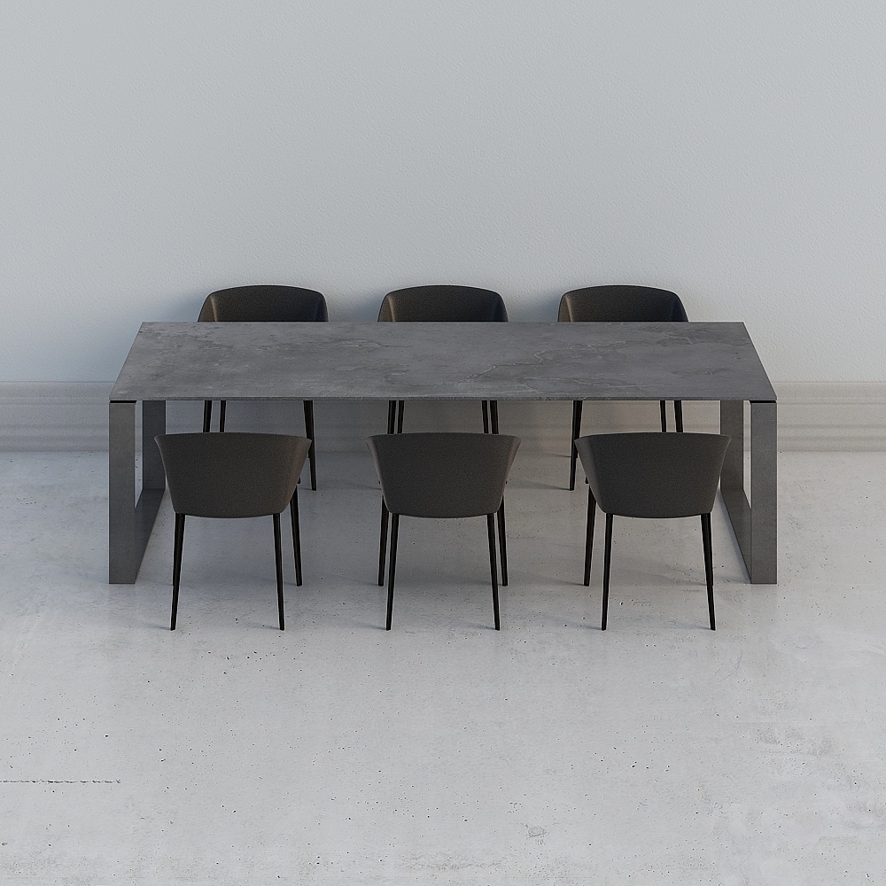 Nordic black dining table combination Dining Set