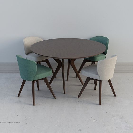 Combinación de Mesa de Comedor de Madera Negra de Jane O'Brien