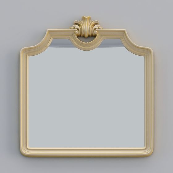 Vintage Mirror Frame 3D model