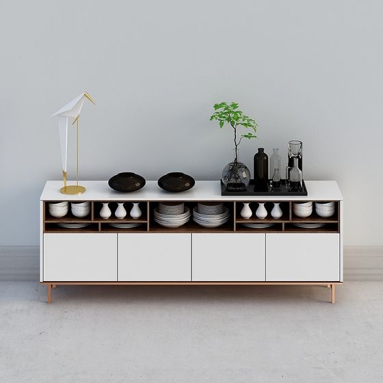 Credenza Laterale Bianca Moderna