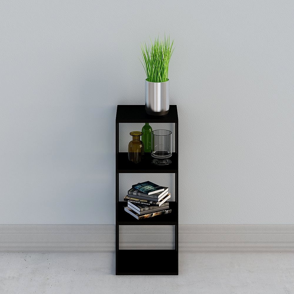 현대적인 검은 색 사이드보드