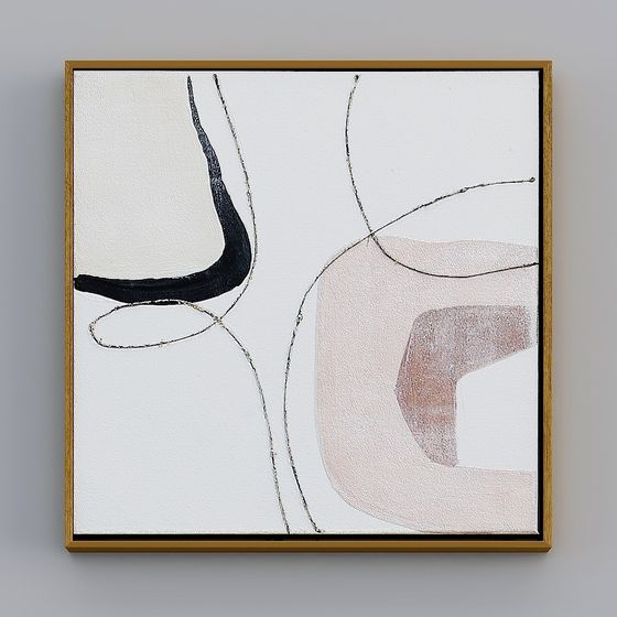 Stunning Abstract Painting 3D Model