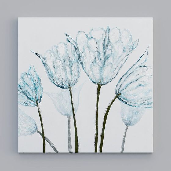 Elegant Blue Tulip 3D Model Design