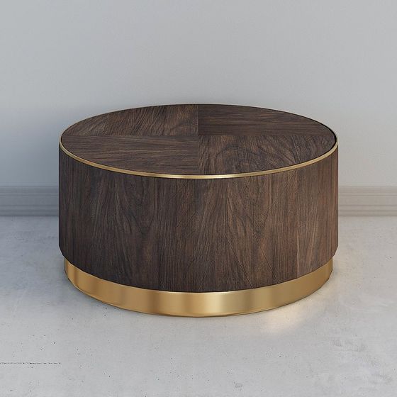 Stylish Round Coffee Table 3D model for Modern Interiors