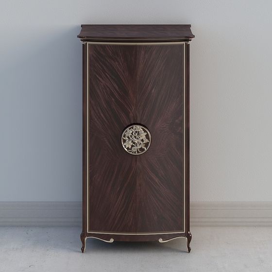 Elegant Vintage Style Storage Cabinet 3D model