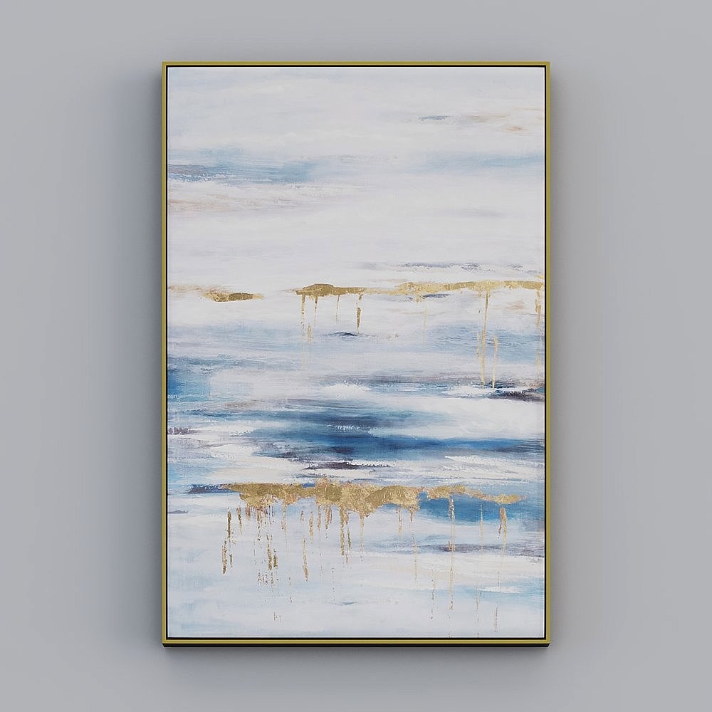 Youfan Art Modern simple Oil painting Vertical Edition Abstract 