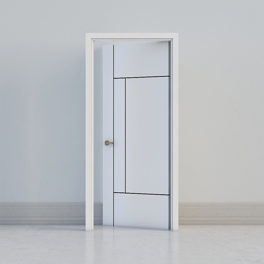 Open door - modern simple solid wood single door combination -013-30