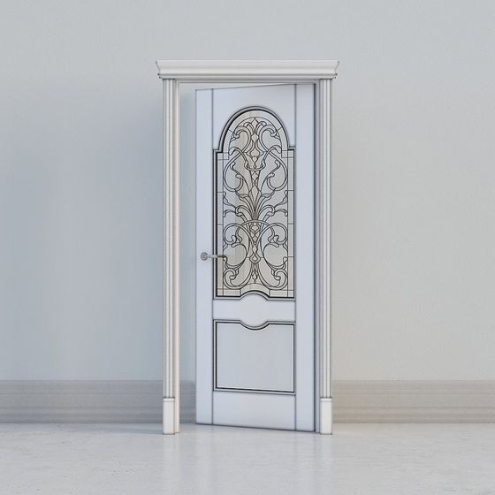 Elegant Classical Style 3D Model Door