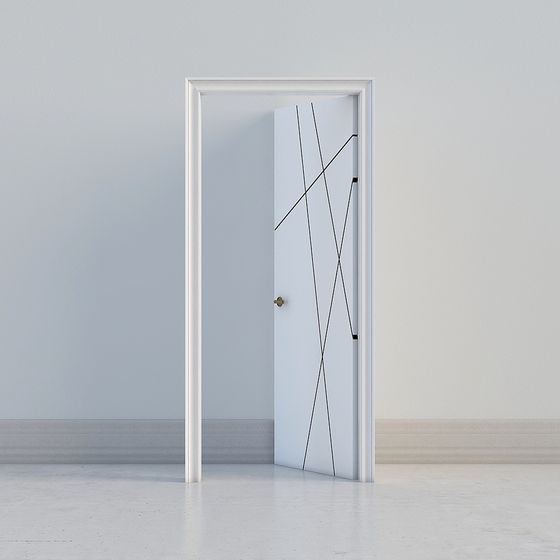 Geometric Door 3D model – Modern Minimalist Design