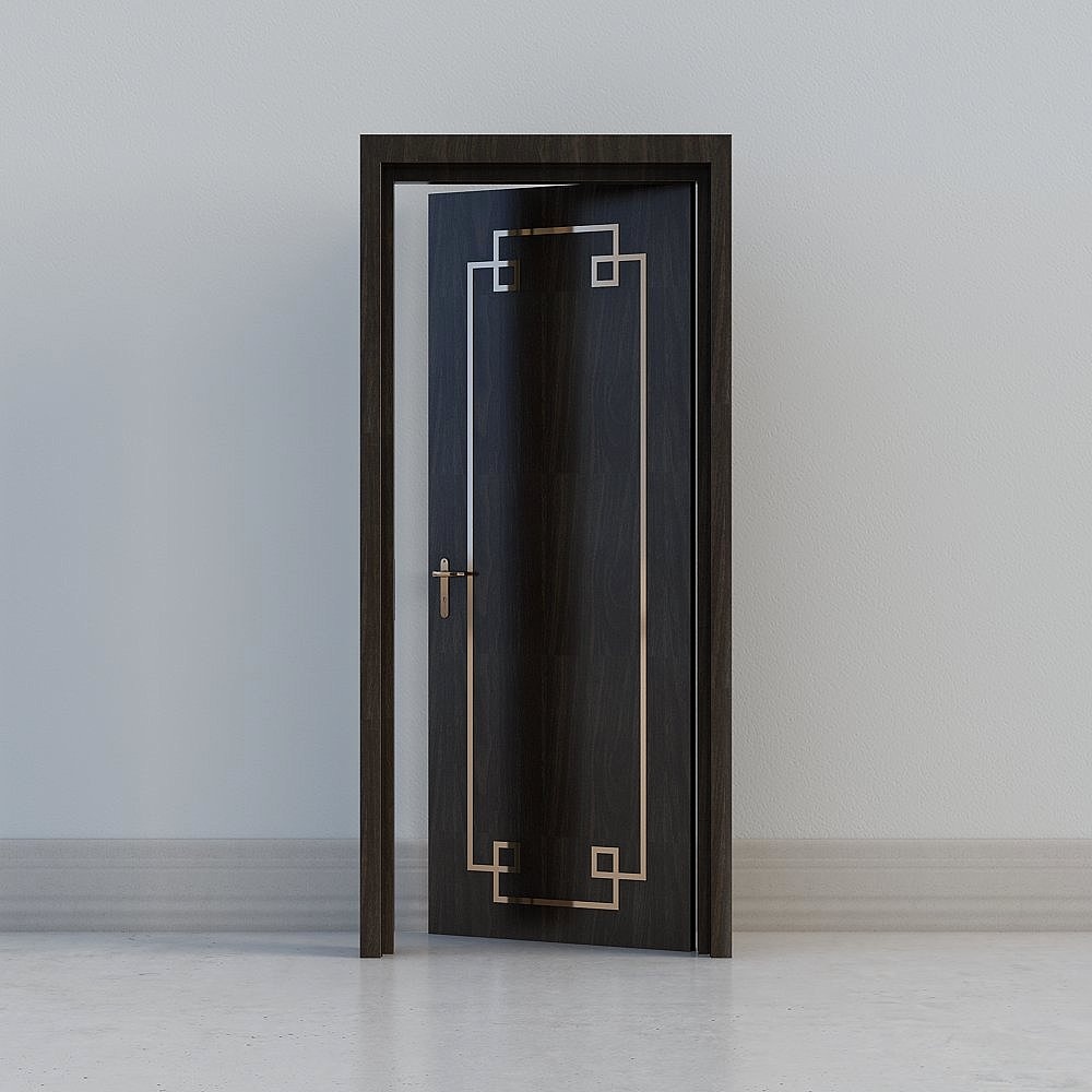 chineese black door