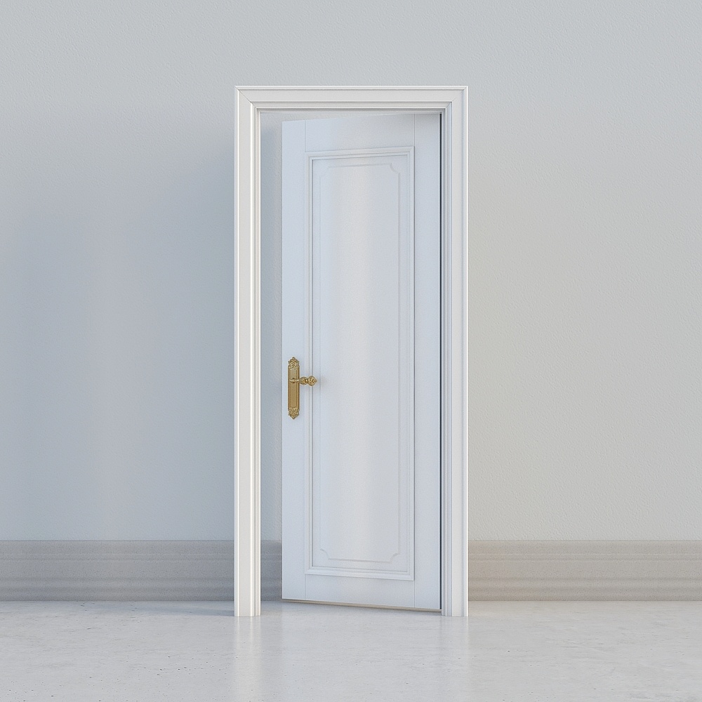 classic white door
