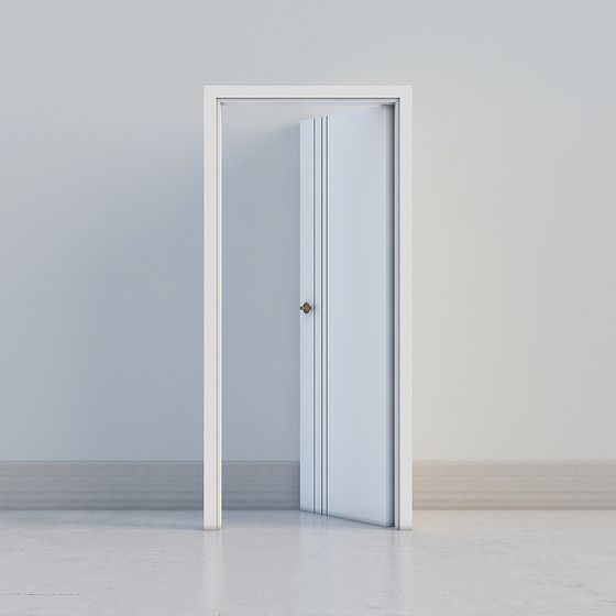 Elegant Minimalist Door 3D model