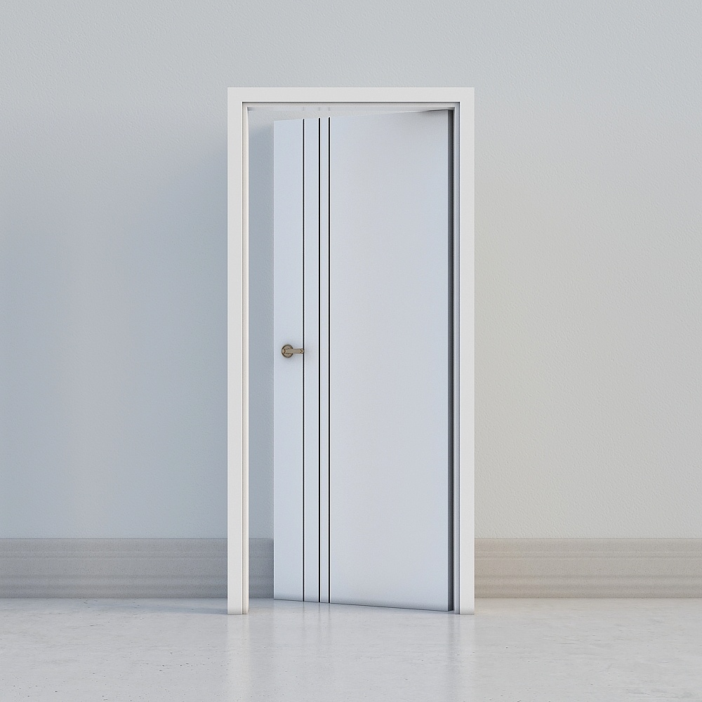 modern white door