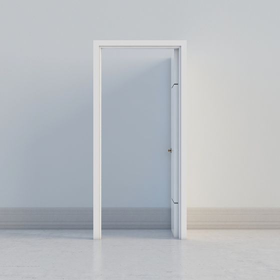 Elegant Minimalist Door 3D model