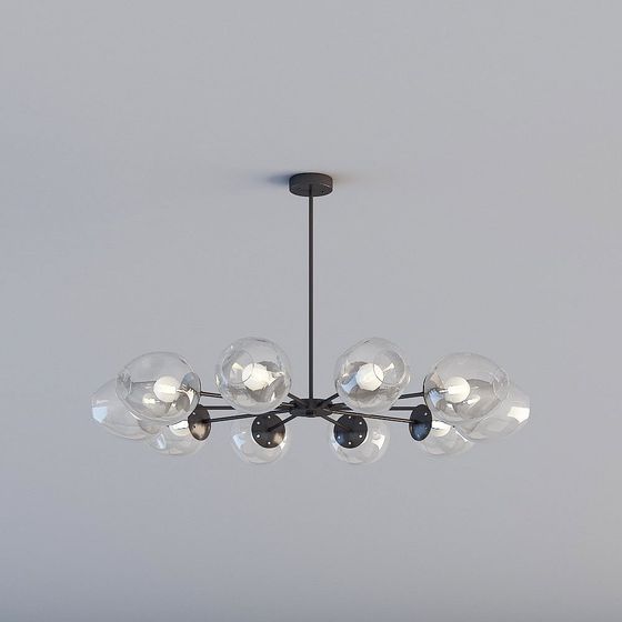 Elegant 3D Chandelier Model for Modern Interiors