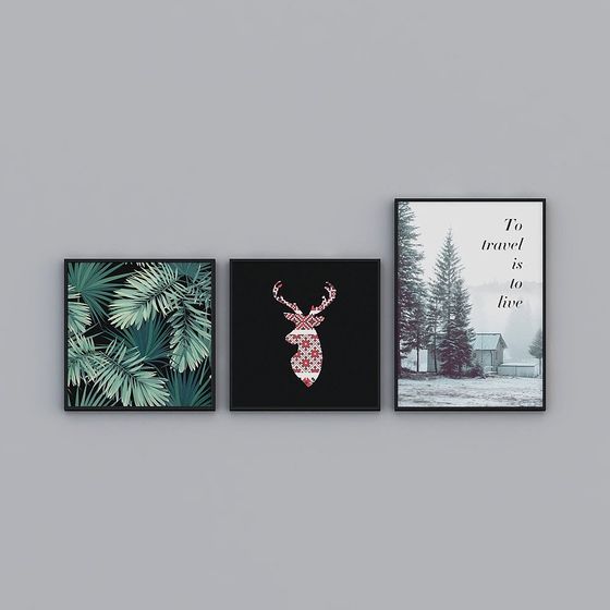 Das Wohnzimmer hängt ein Bild