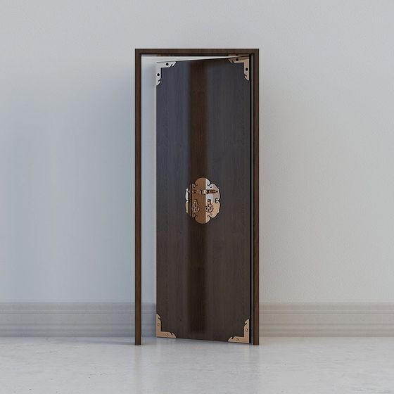 Asian Interior Doors,Open Door,Brown