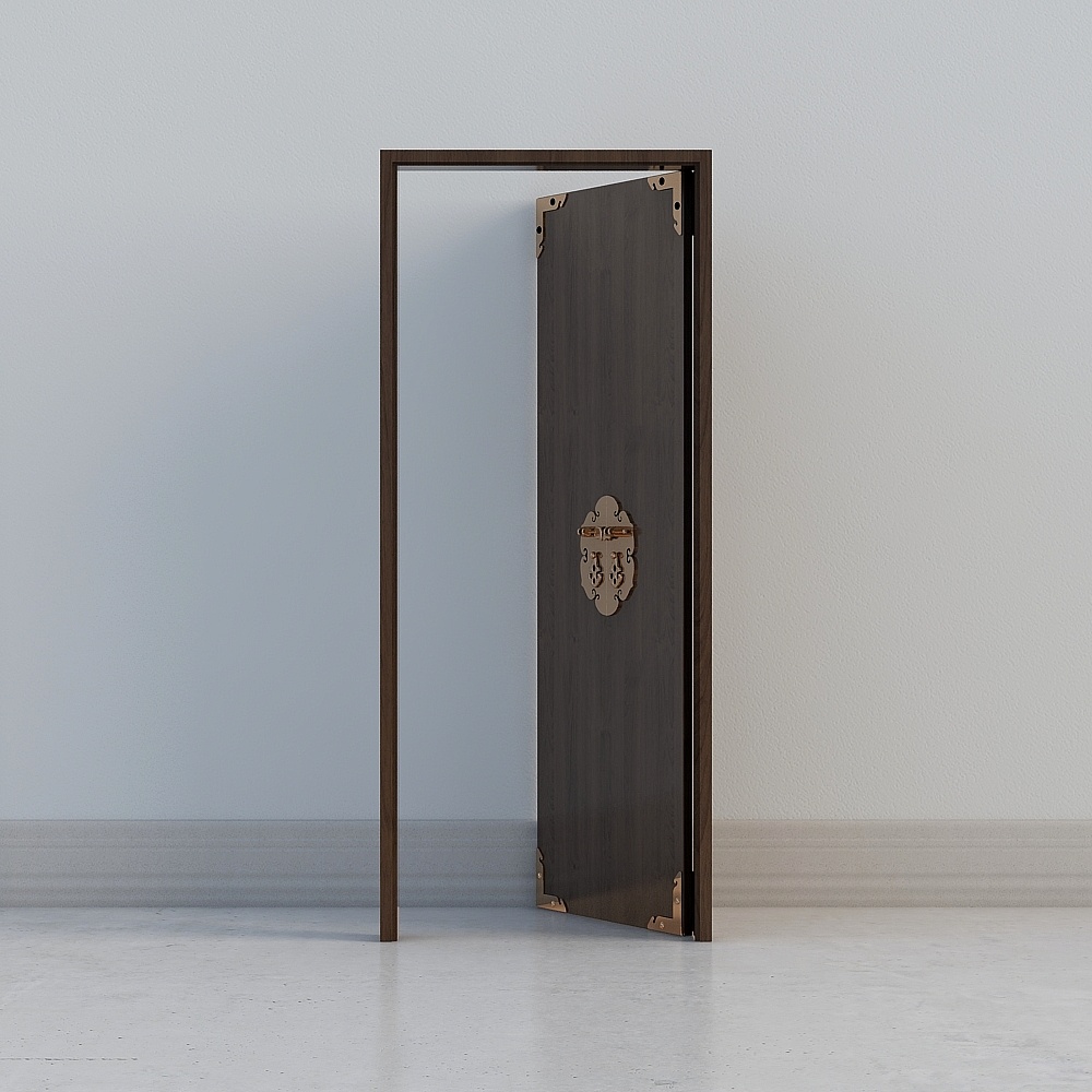 Porte chinoise sombre