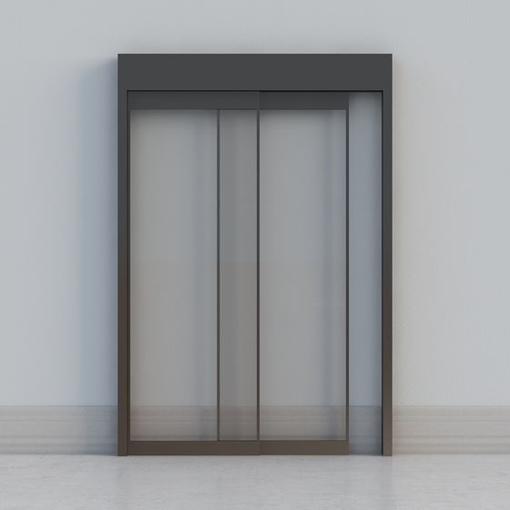 Sleek Elevator Door 3D model