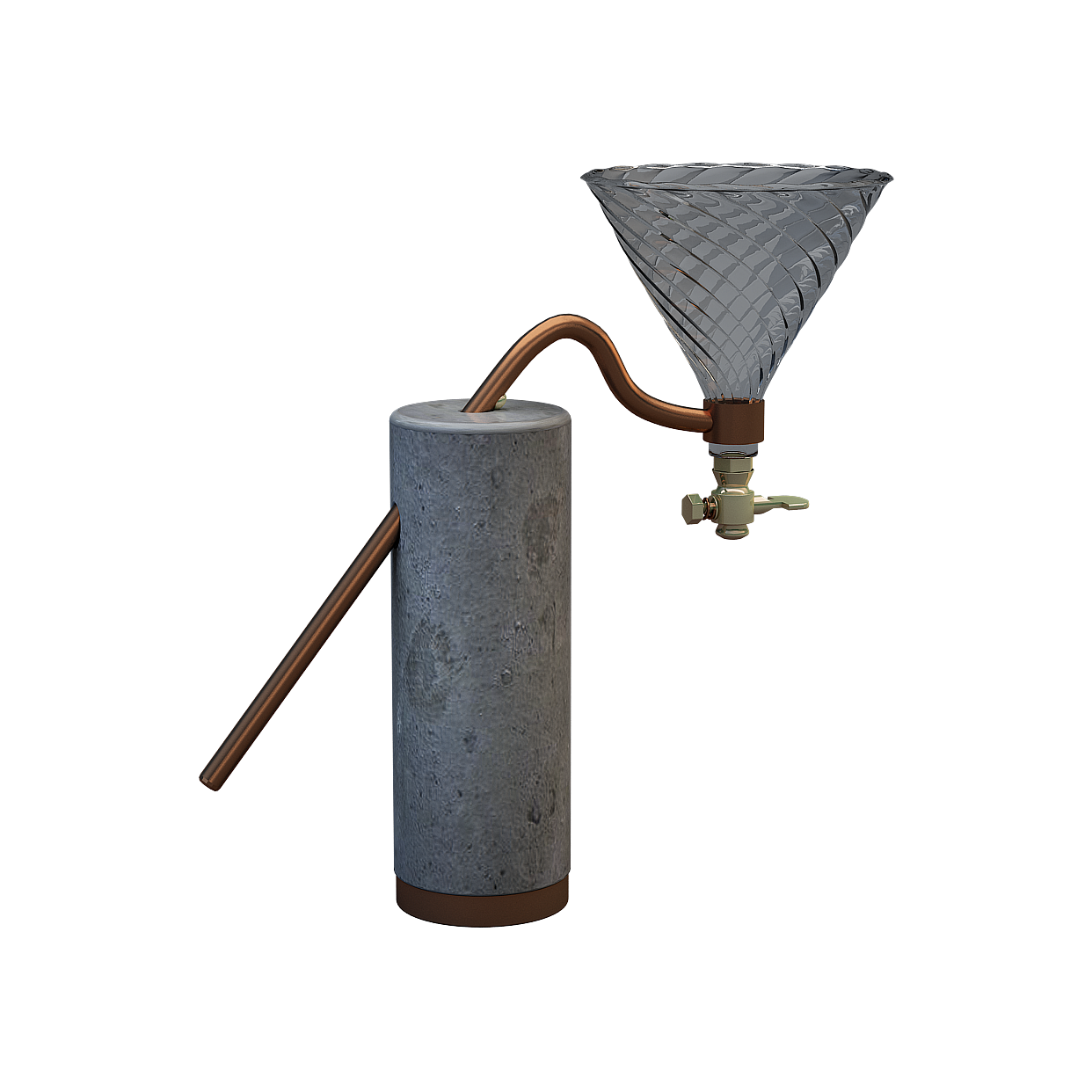 Stylish Concrete Faucet 3D Model – Industrial Minimalist Design