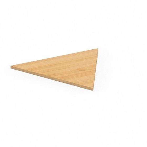 Minimalist Triangle Shelf 3D model for Creative Projects