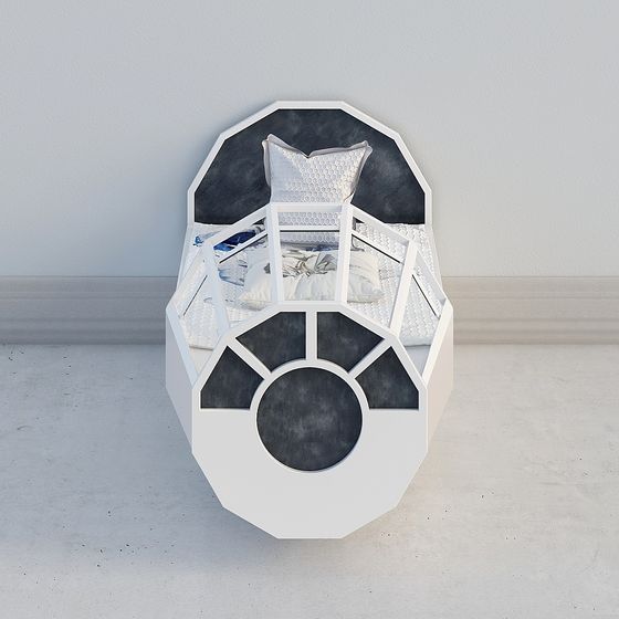 Futuristic Bed 3D model Unlocking Tomorrow's Interior Design