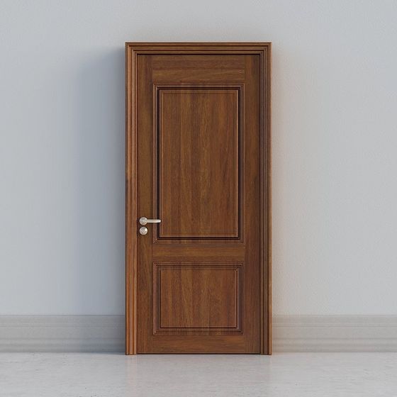 Elegant Low-Poly Detailed Interior Door 3D model