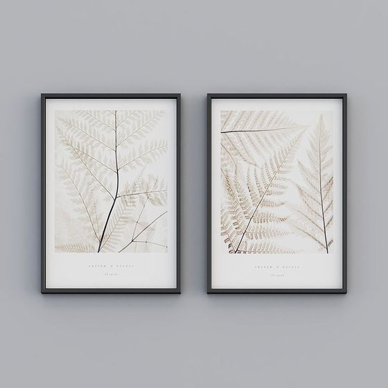 Fern Art Duo 3D Model