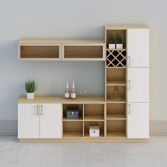 【풀 하우스에 사용자 정의]-현대적인 백색 나무는 북유럽 와인 장 sideboard-sideboard 의 조합 70