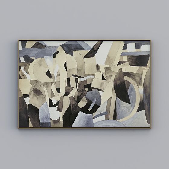 Abstract Puzzle 3D model - Geometry & Color Exploration