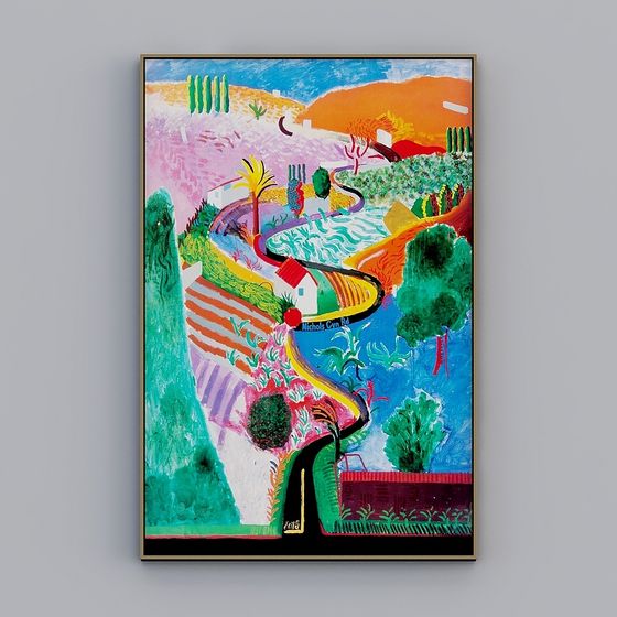 Vibrant Nichols Canyon Road 3D model