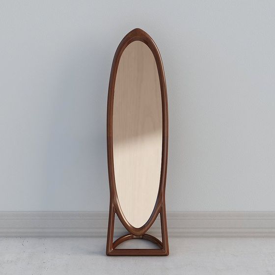 Montaggio Specchio da Trucco per Camera da Letto 285 Noce