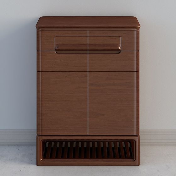 Elegant Minimalist Storage Cabinet 3D model