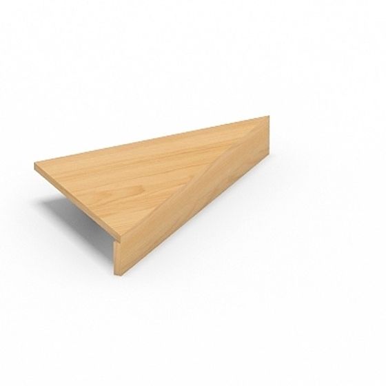Tilted Wooden Table 3D model