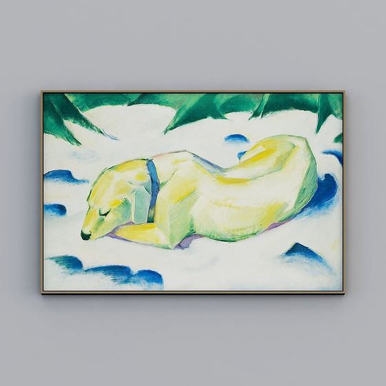 Arctic Bear Hibernation 3D Model