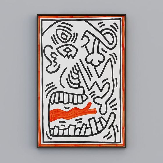 客廳裝飾畫玄關書房掛畫現代簡約抽象創意波普壁畫