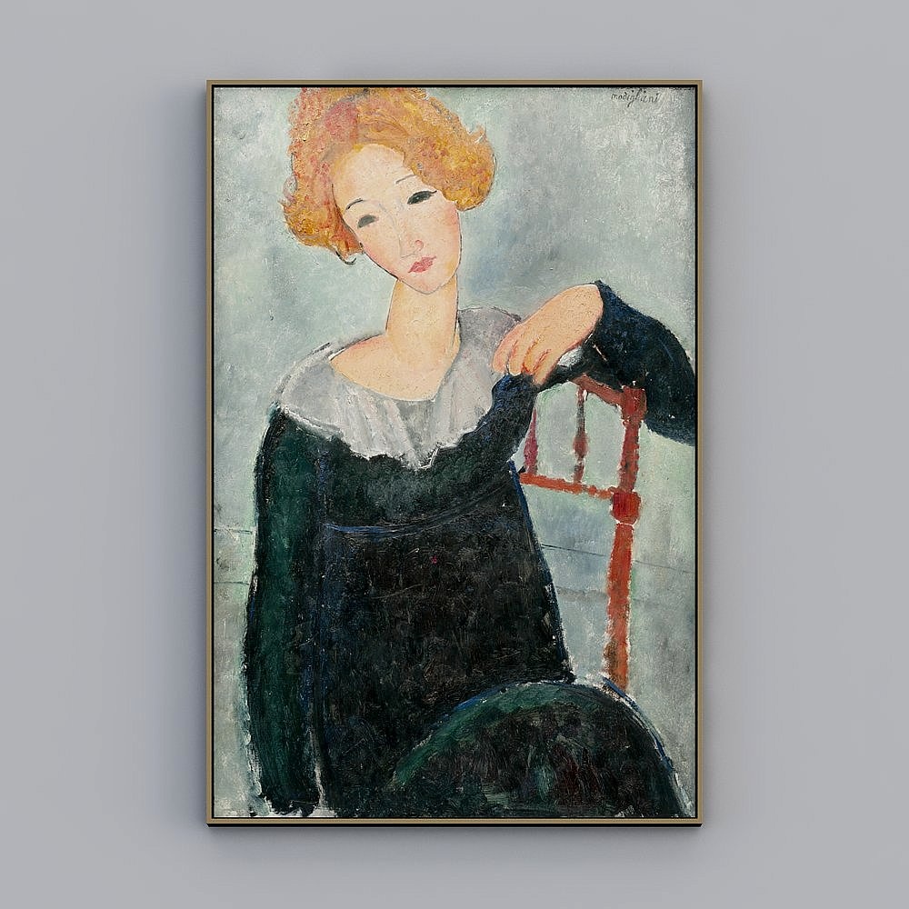 玄關裝飾畫走廊書房壁畫現代簡約人物掛畫